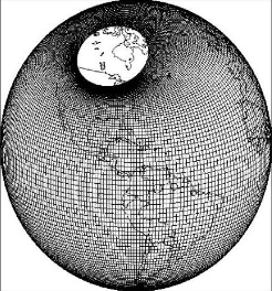 Displaced-pole grid.